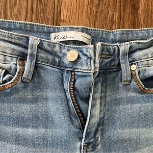 KanCan Light Blue Denim Jeans with Orange Stitching